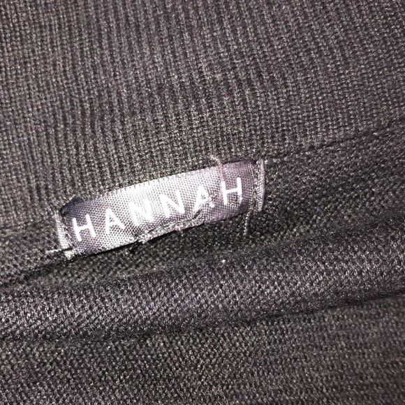HANNAH small black open cardigan, ruffle back - Picture 4 of 4